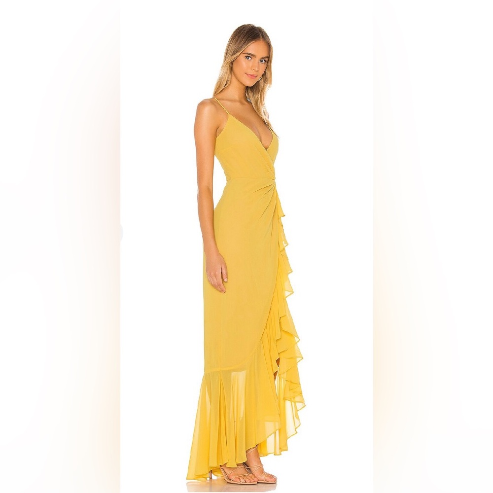 Revolve + Lovers & Friends, Size 4, Small, Yellow, Chiffon.